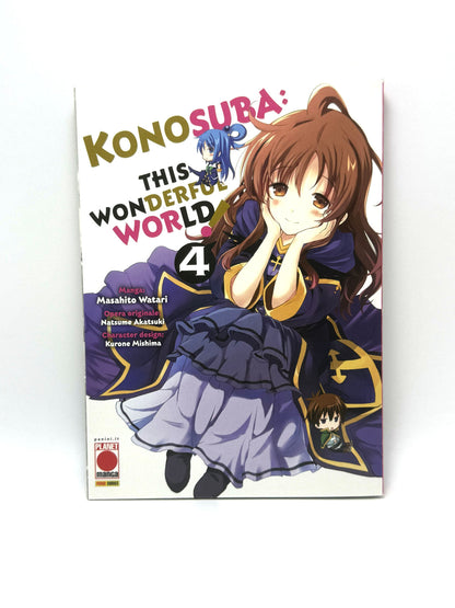 Konosuba This Wonderful World vol. 4 Masahito Watari Manga Fumetto Nuovo