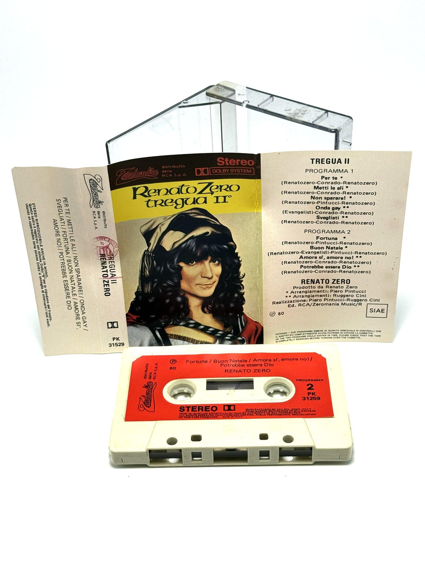 Renato Zero Tregua II° cassetta audio mc 1980
