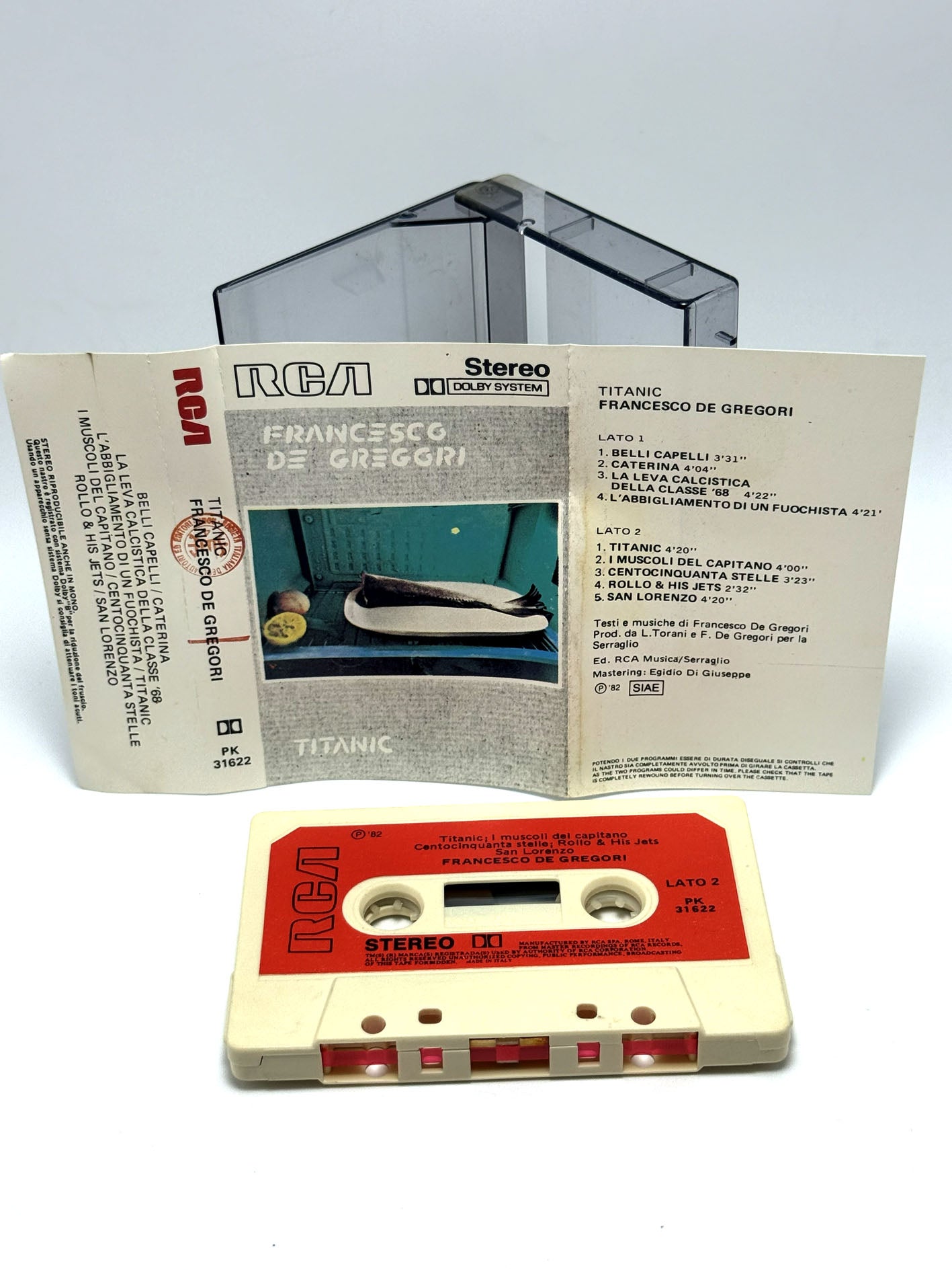 Francesco De Gregori Titanic cassetta audio mc 1982