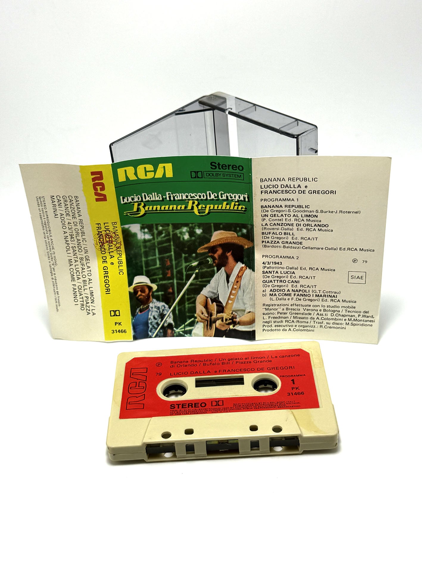 Francesco De Gregori Lucio Dalla Banana Republic cassetta audio mc 1979