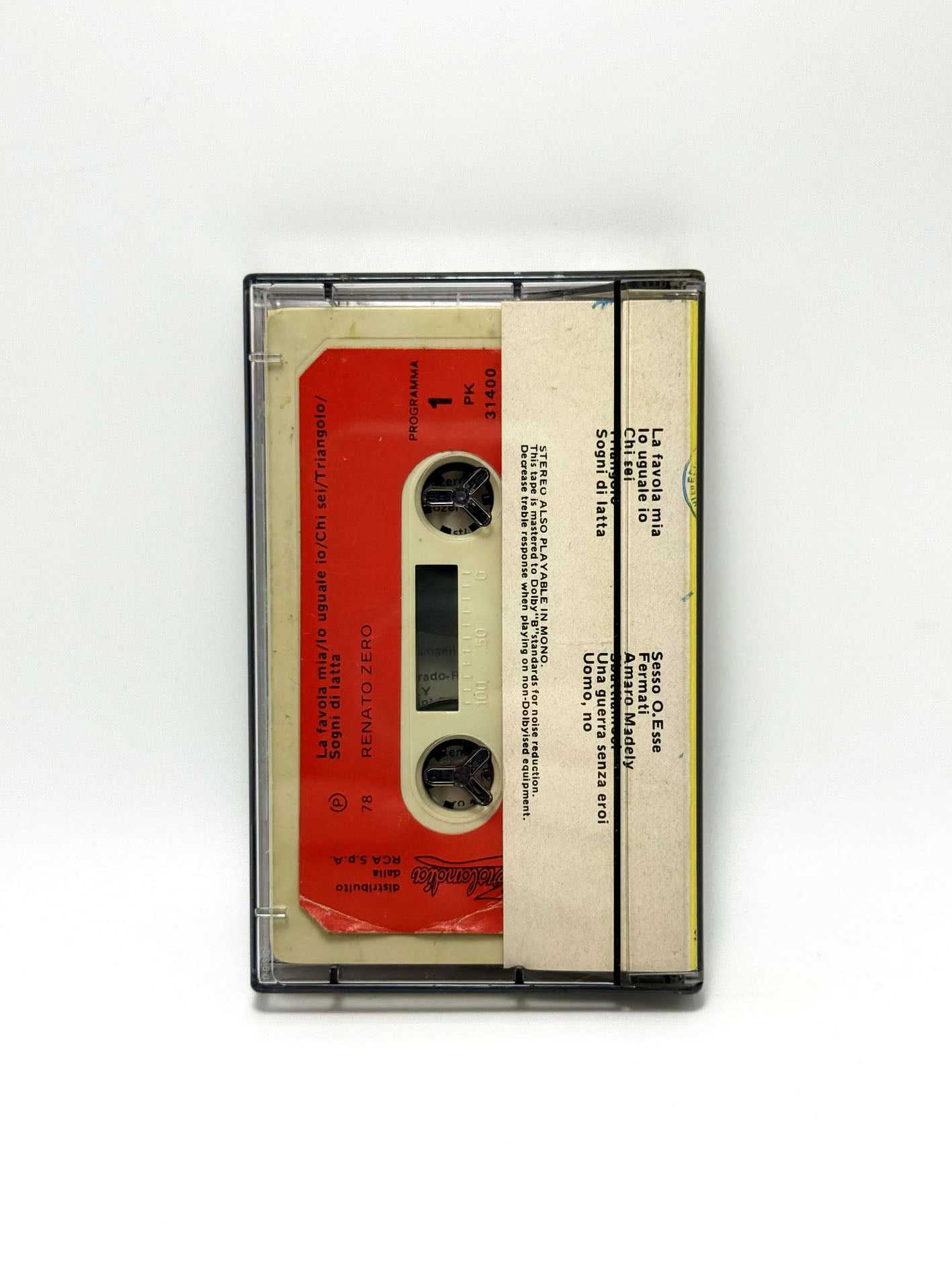 Renato Zero Zerolandia cassetta audio mc 1978