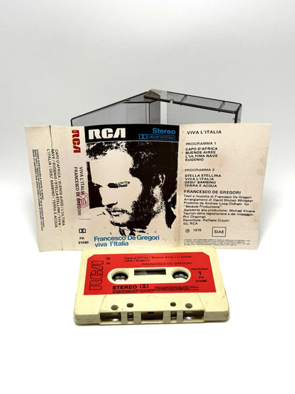 Francesco De Gregori ‎Viva L'Italia cassetta audio mc 1979