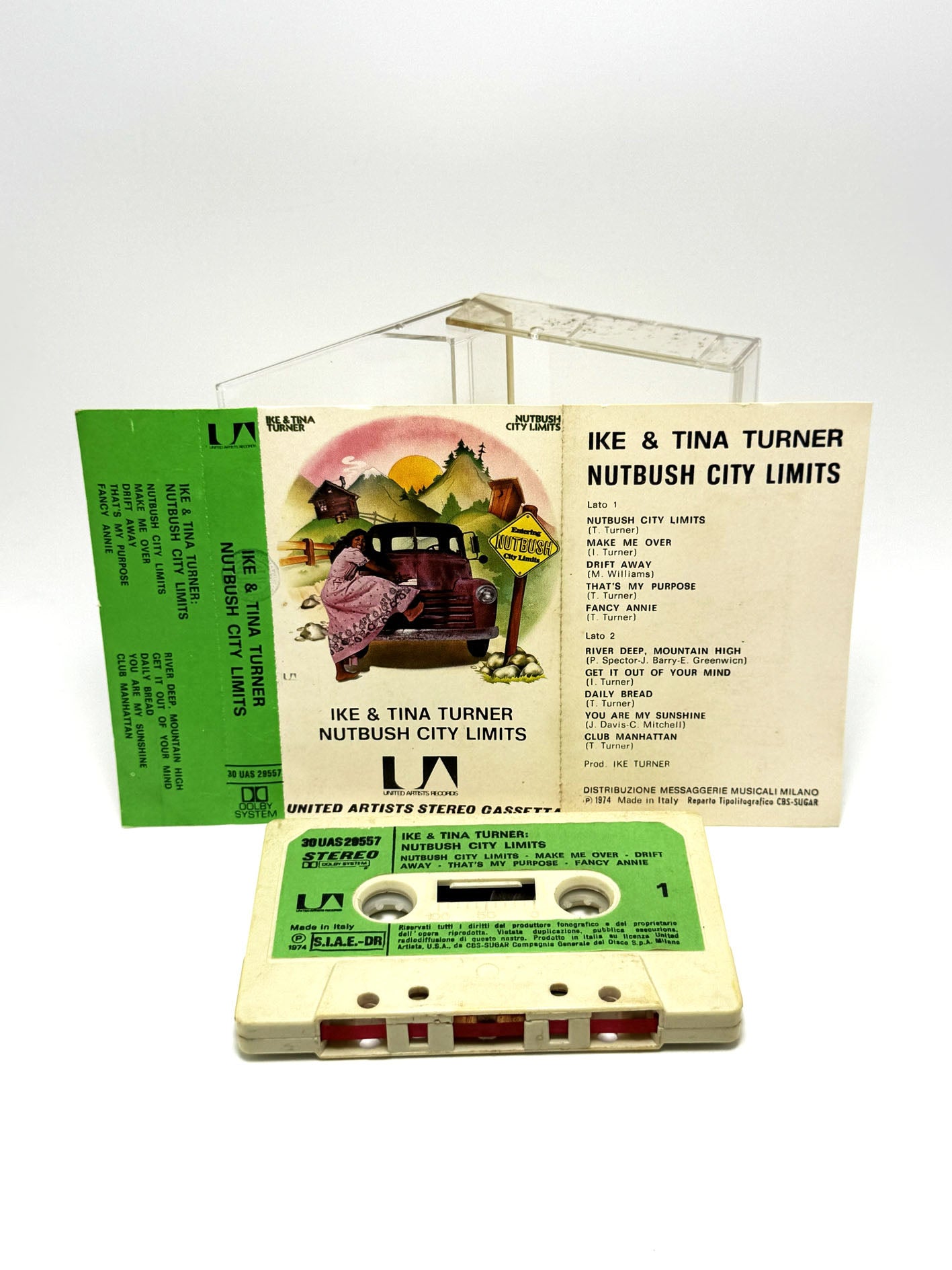 Ike & Tina Turner Nutbush City Limits cassetta audio mc 1974 rara
