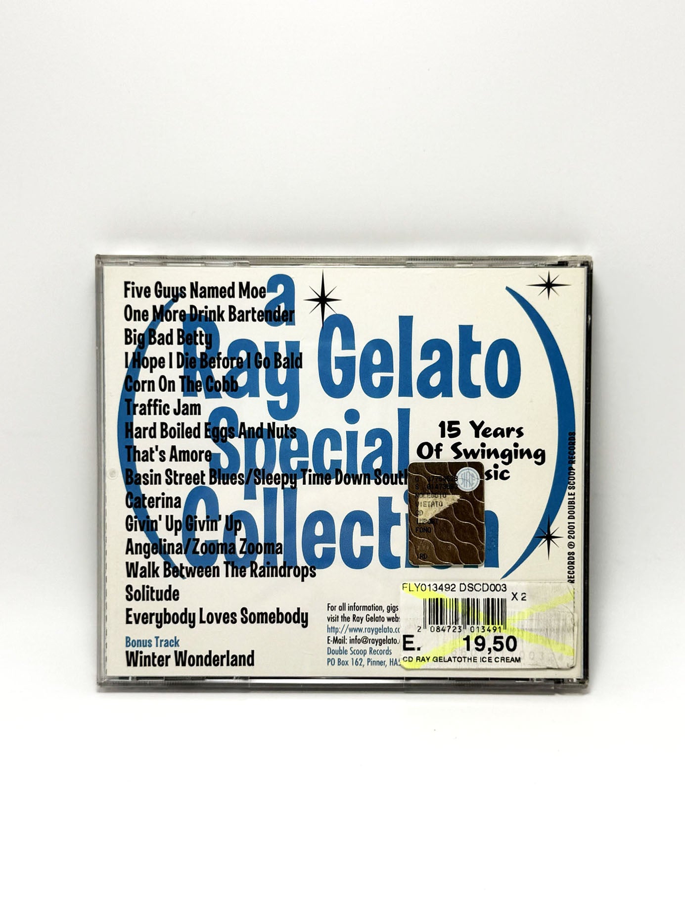 Ray Gelato The Ice Cream Man CD 2001