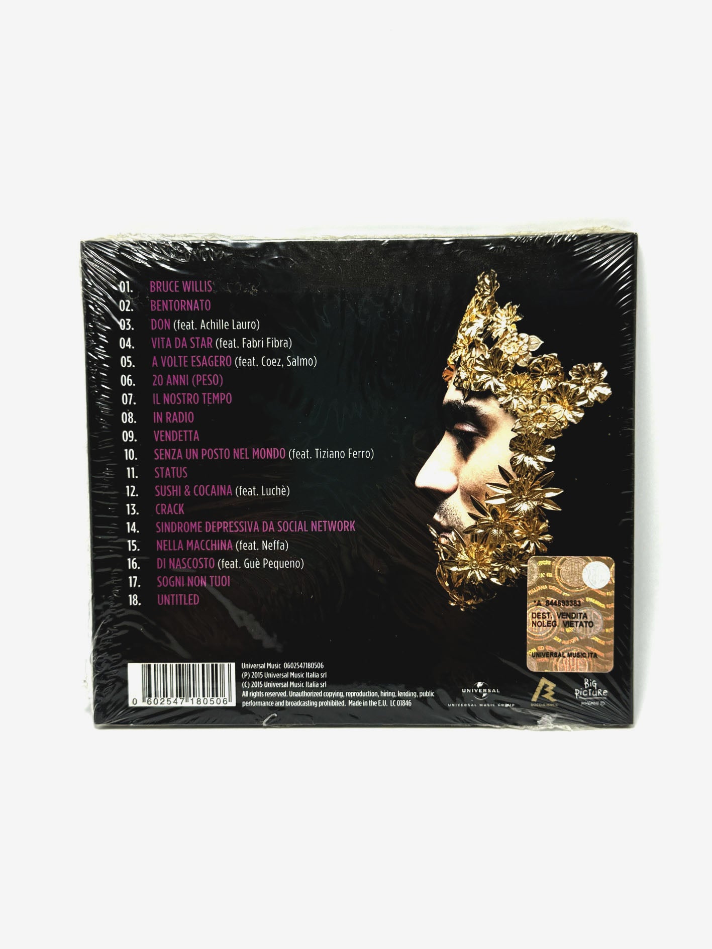 Marracash ‎Status CD 2015 Digipack Sigillato