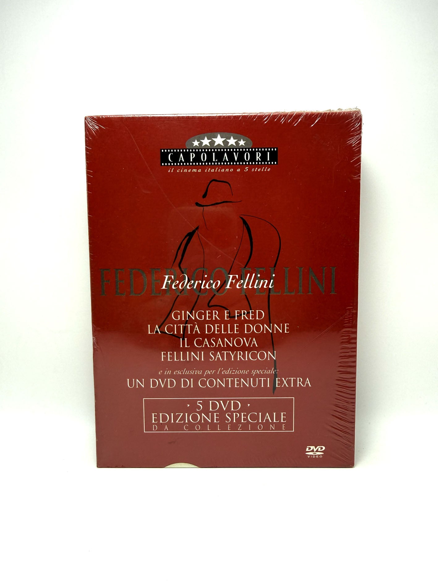 Federico Fellini Cofanetto 5 DVD Capolavori Film Movie + Disco Contentuti extra Digipack