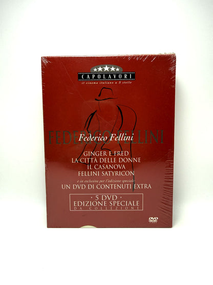 Federico Fellini Cofanetto 5 DVD Capolavori Film Movie + Disco Contentuti extra Digipack
