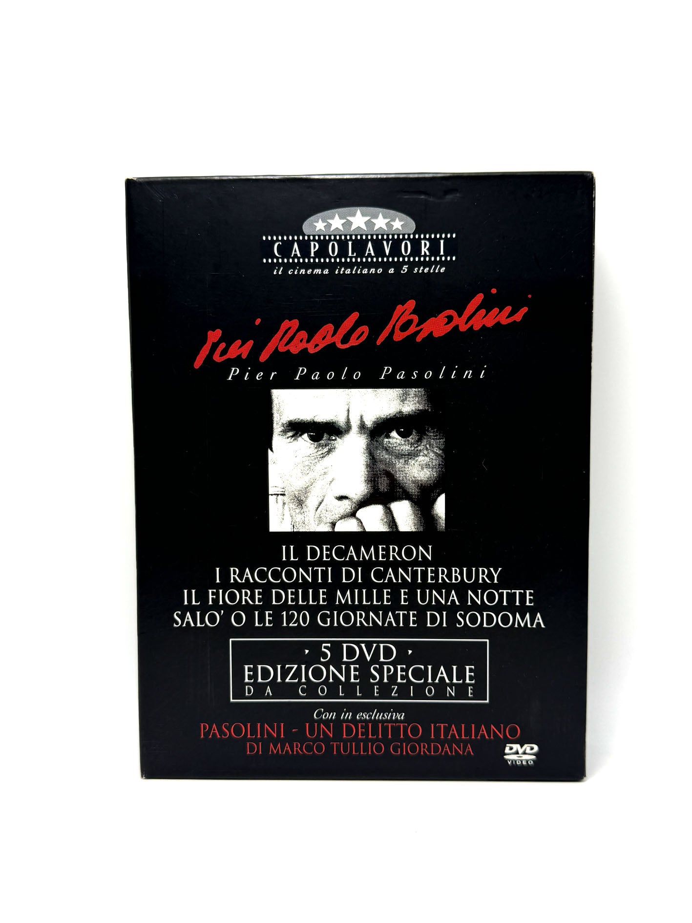 Pier Paolo Pasolini I Capolavori Box 5 DVD Film Movie Edizione speciale con Esclusiva