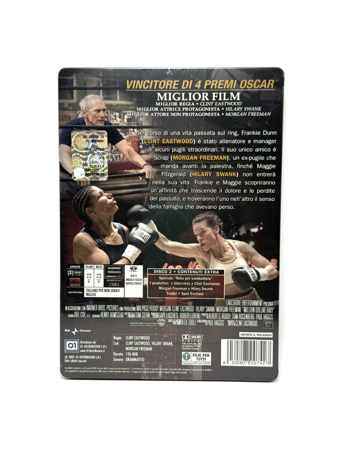 Million Dollar Baby Special Edition 2 DVD Steel Box Film Movie Clint Eastwood