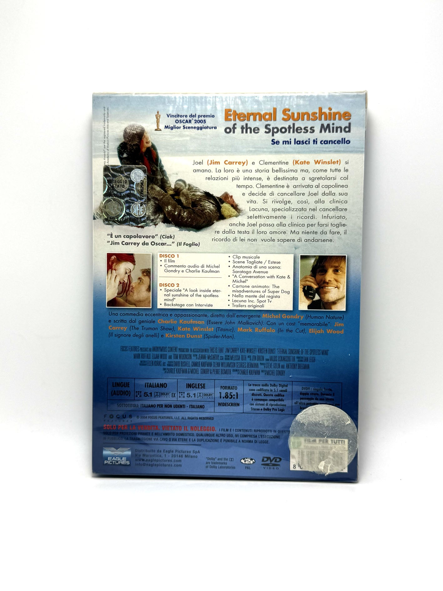 Se mi lasci ti cancello Eternal Sunshine of the spotless mind 2 Dvd Film Movie