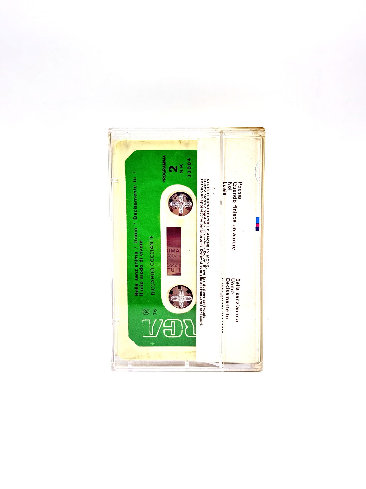 Riccardo Cocciante Amare Con Rabbia cassetta audio mc 1976