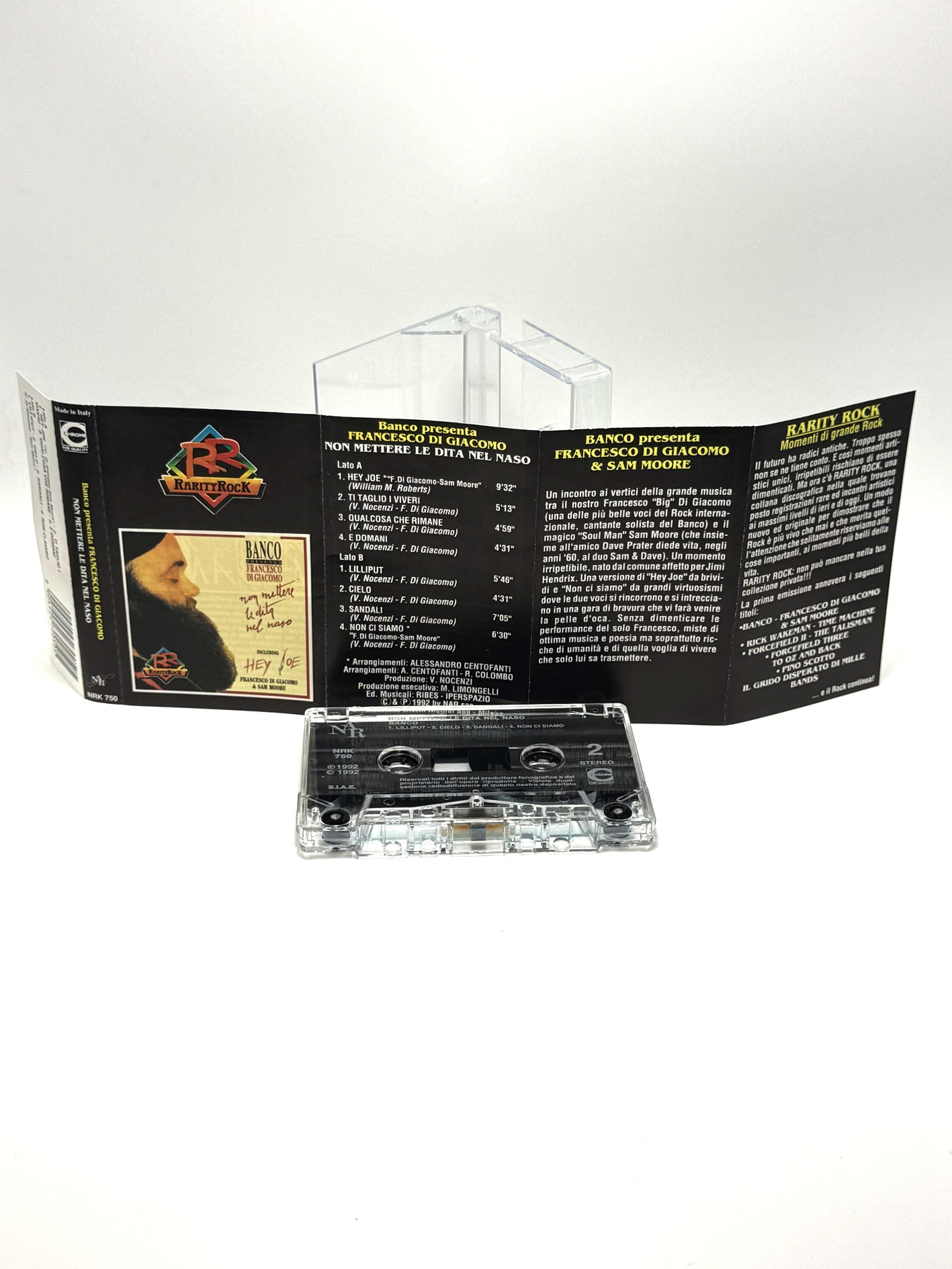 Banco Presenta Francesco Di Giacomo Non Mettere Le Dita Nel Naso cassetta audio mc 1989
