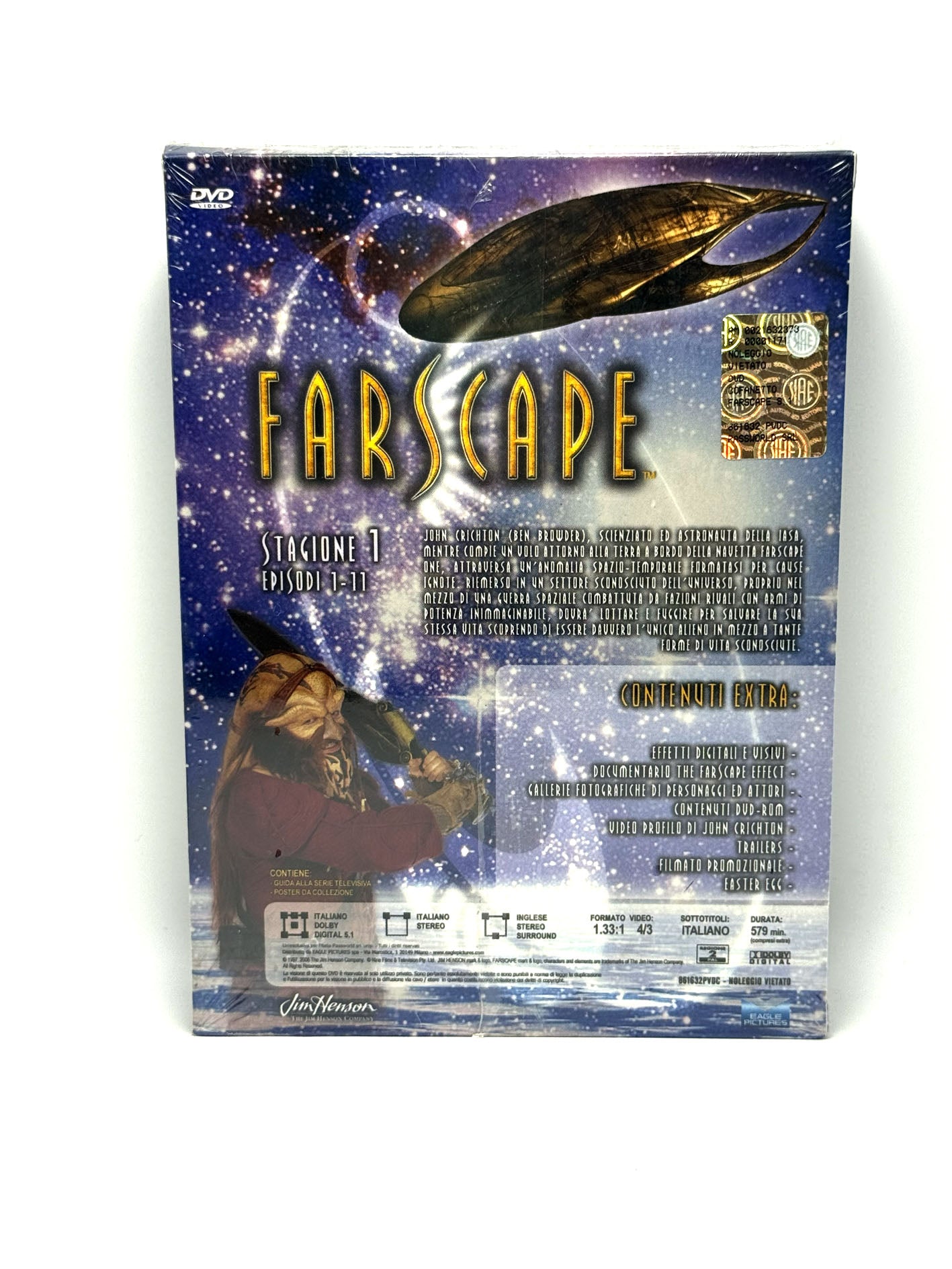 Farscape Stagione 1 Episodi 1-11 Cofanetto DVD Film Movie Jim Henson Fantasy Fantascienza