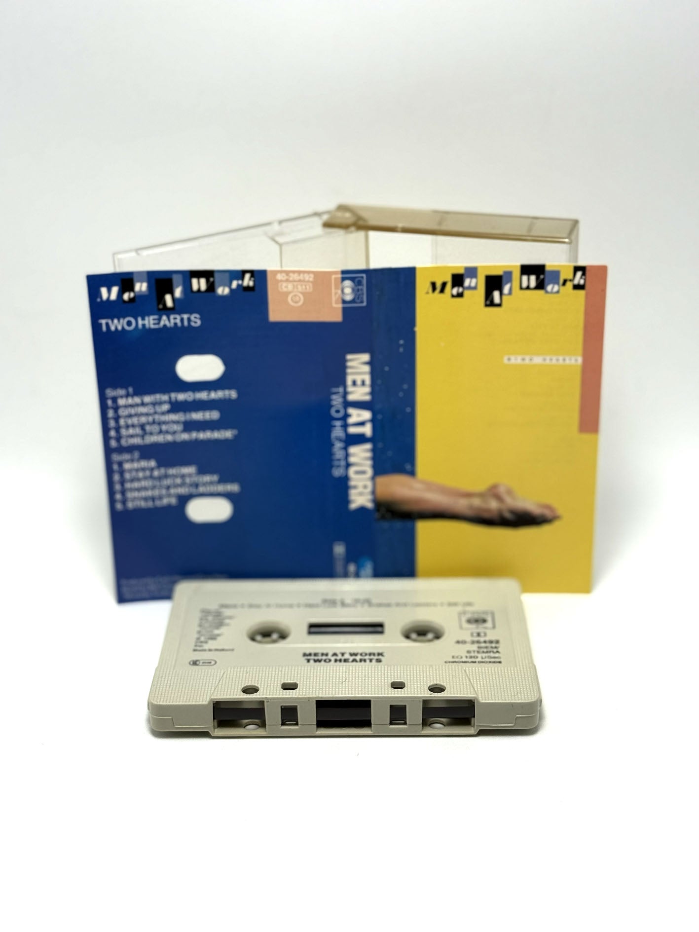 Men At Work Two Hearts cassetta audio mc 1985