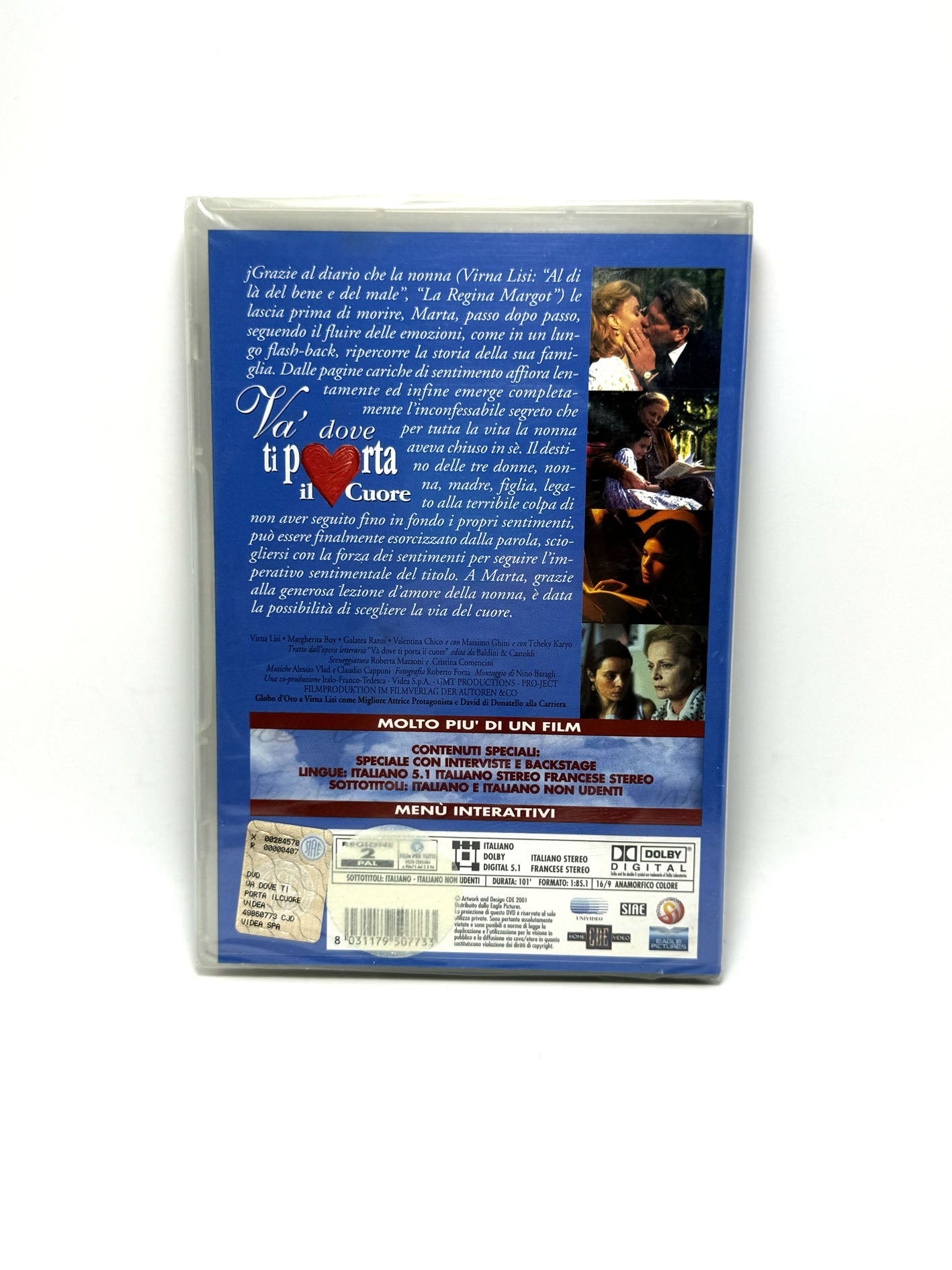 Va' dove ti porta il cuore DVD Film Movie Virna Lisi Margherita Biu Massimo Ghini