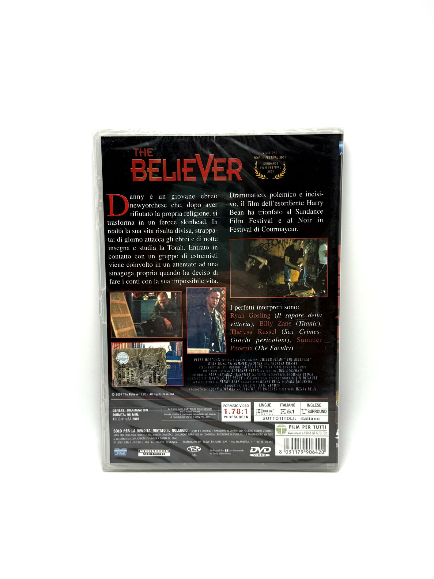 The Believer Odio e amo Chi può dirmi perché? DVD Film Movie drammatico