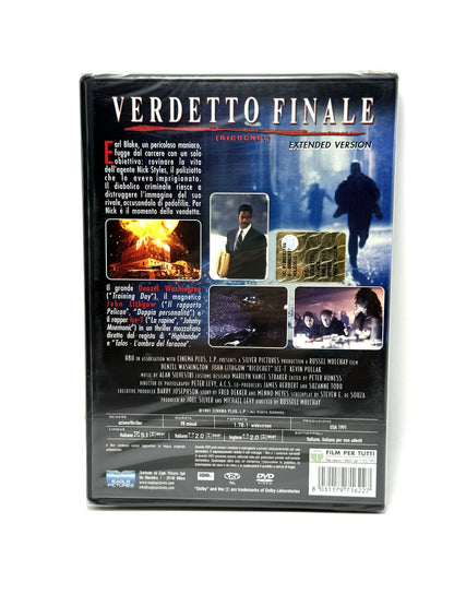Verdetto finale DVD Film Movie azione thriller Denzel Washington