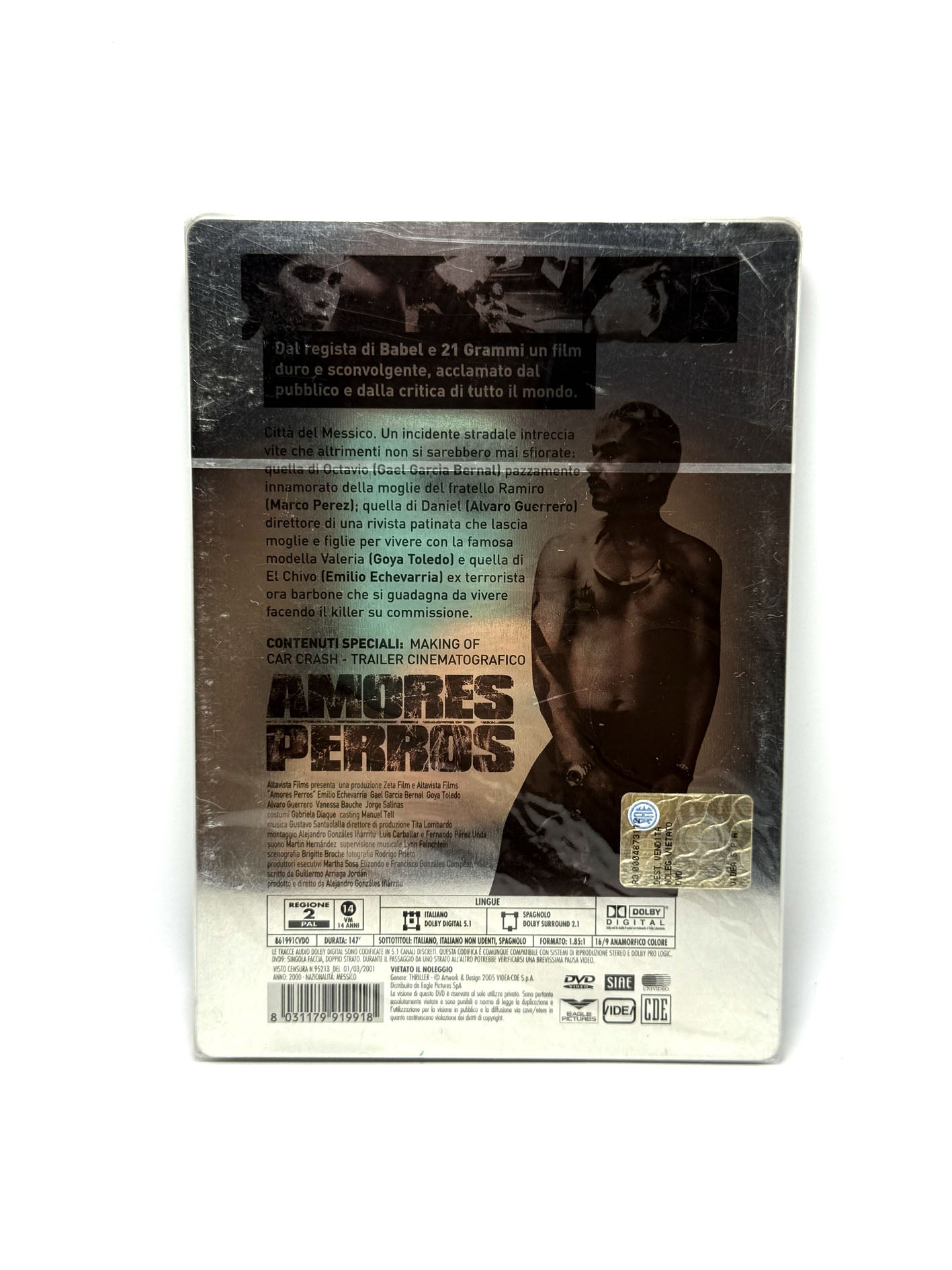 Amores perros Gael Garcia Bernal Film Movie Drammatico SteelBook Cult