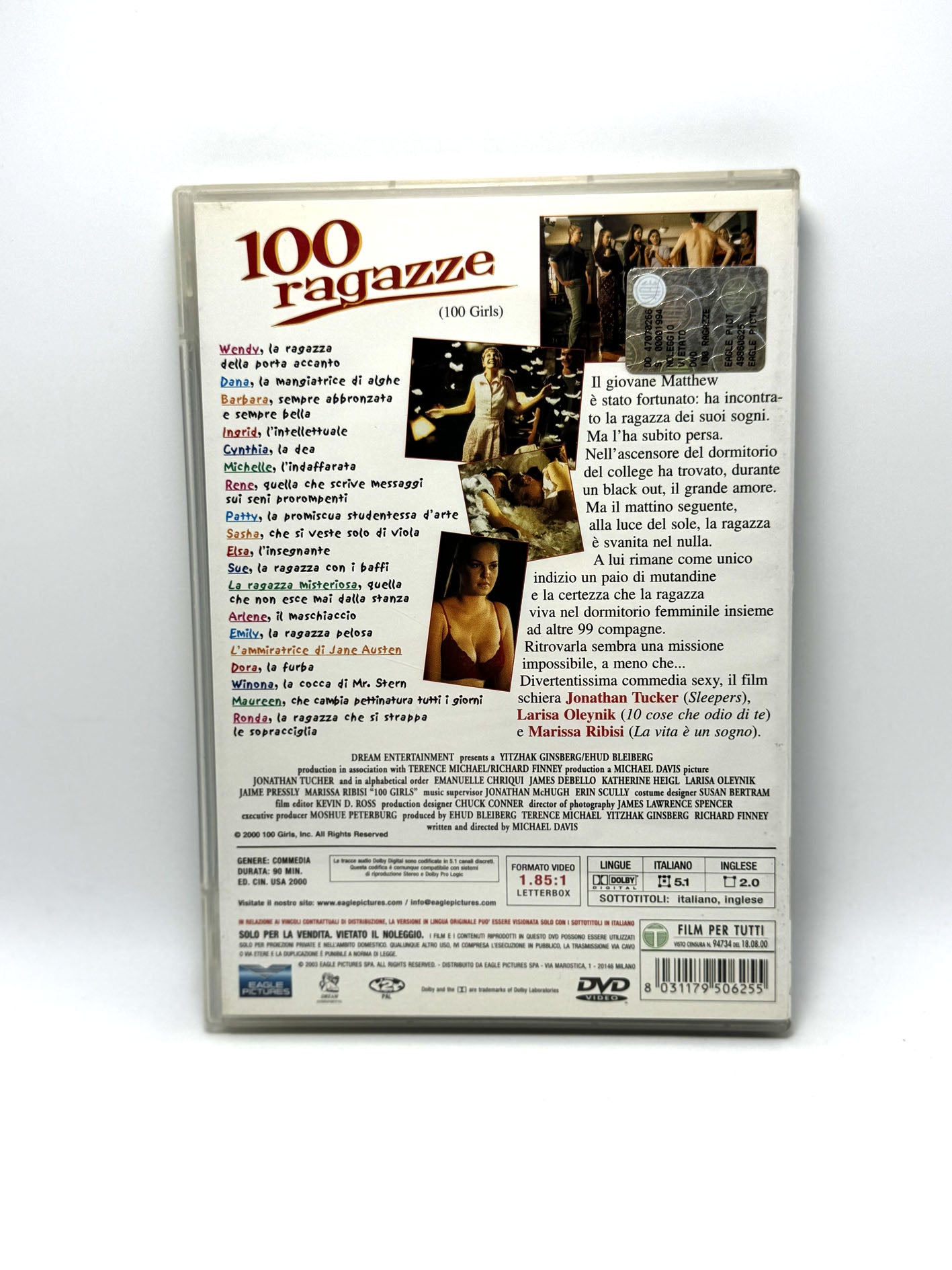 100 ragazze DVD Film Movie Commedia Riuscirà a trovarla?