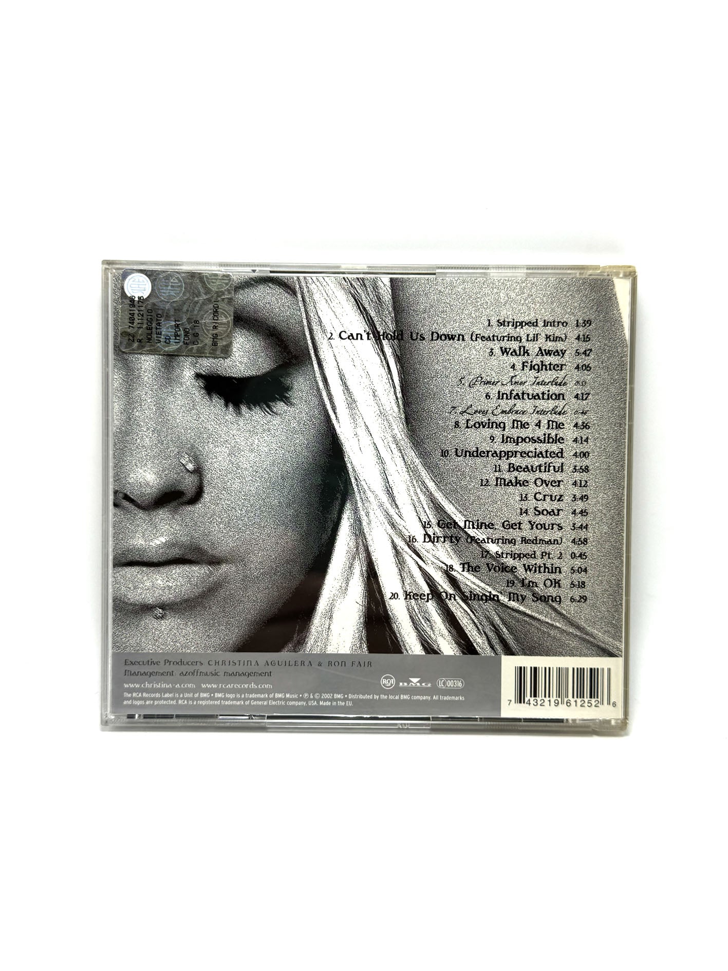 Christina Aguilera Stripped CD 2002
