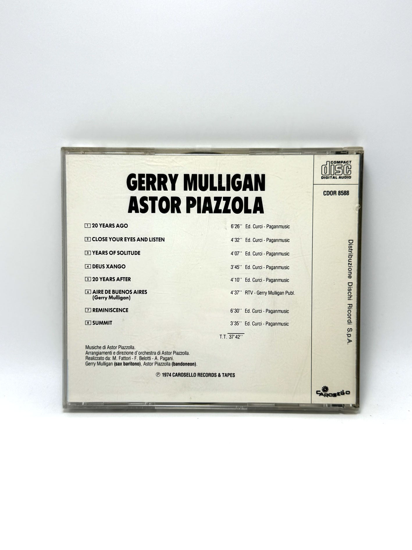 Gerry Mulligan Astor Piazzolla Summit CD