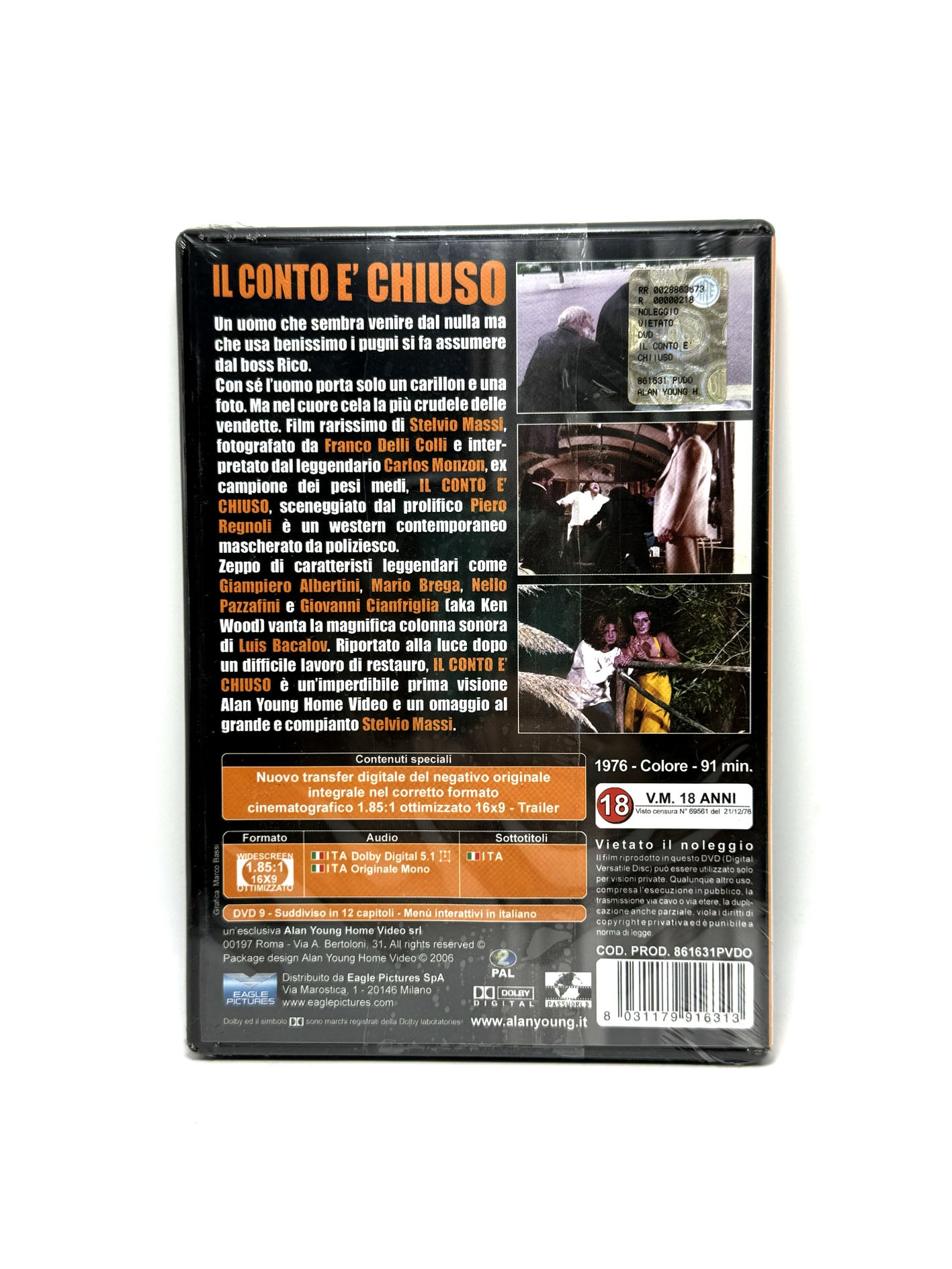 Il conto è chiuso DVD Film Movie drammatico sigillato