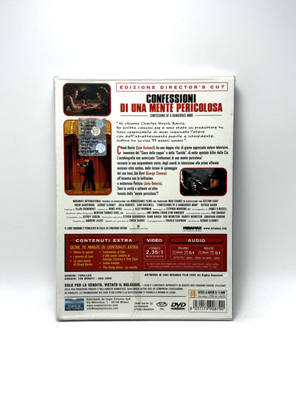 Confessioni di una mente pericolosa 2 DVD Film Movie Thriller Clooney Barrymore Roberts