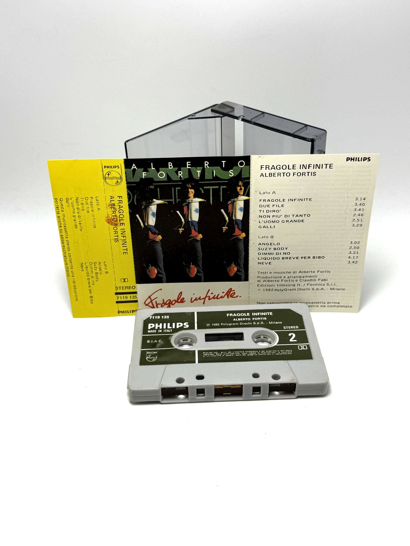 Alberto Fortis Fragole Infinite cassetta audio mc Tape 1982