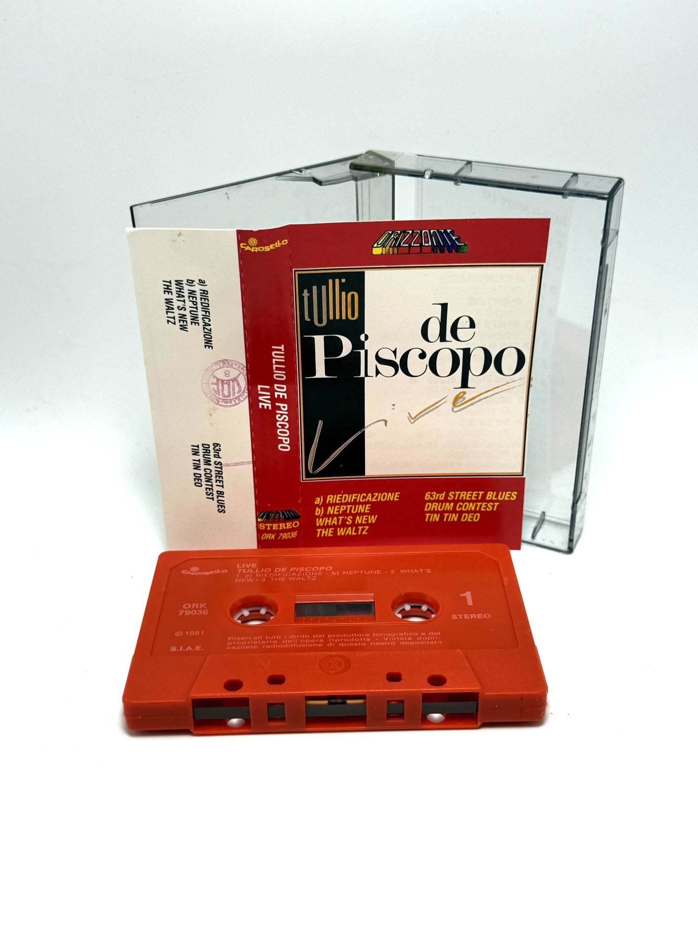 Tullio De Piscopo Live cassetta audio mc Tape