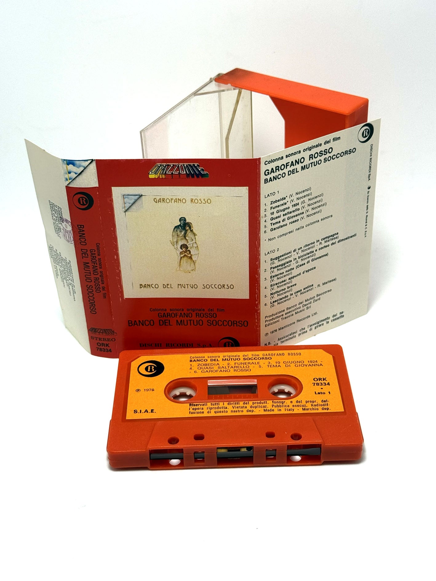 Banco del mutuo soccorso Garofano rosso soundtrack cassetta audio mc 1976 tape