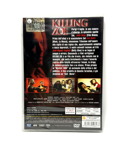 Killing Zoe Killingzoe DVD Film Movie Azione Quentin Tarantino