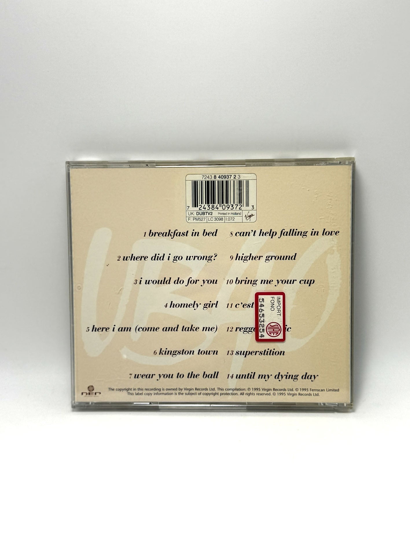 UB40 ‎The Best Of UB40 Volume Two CD 1995