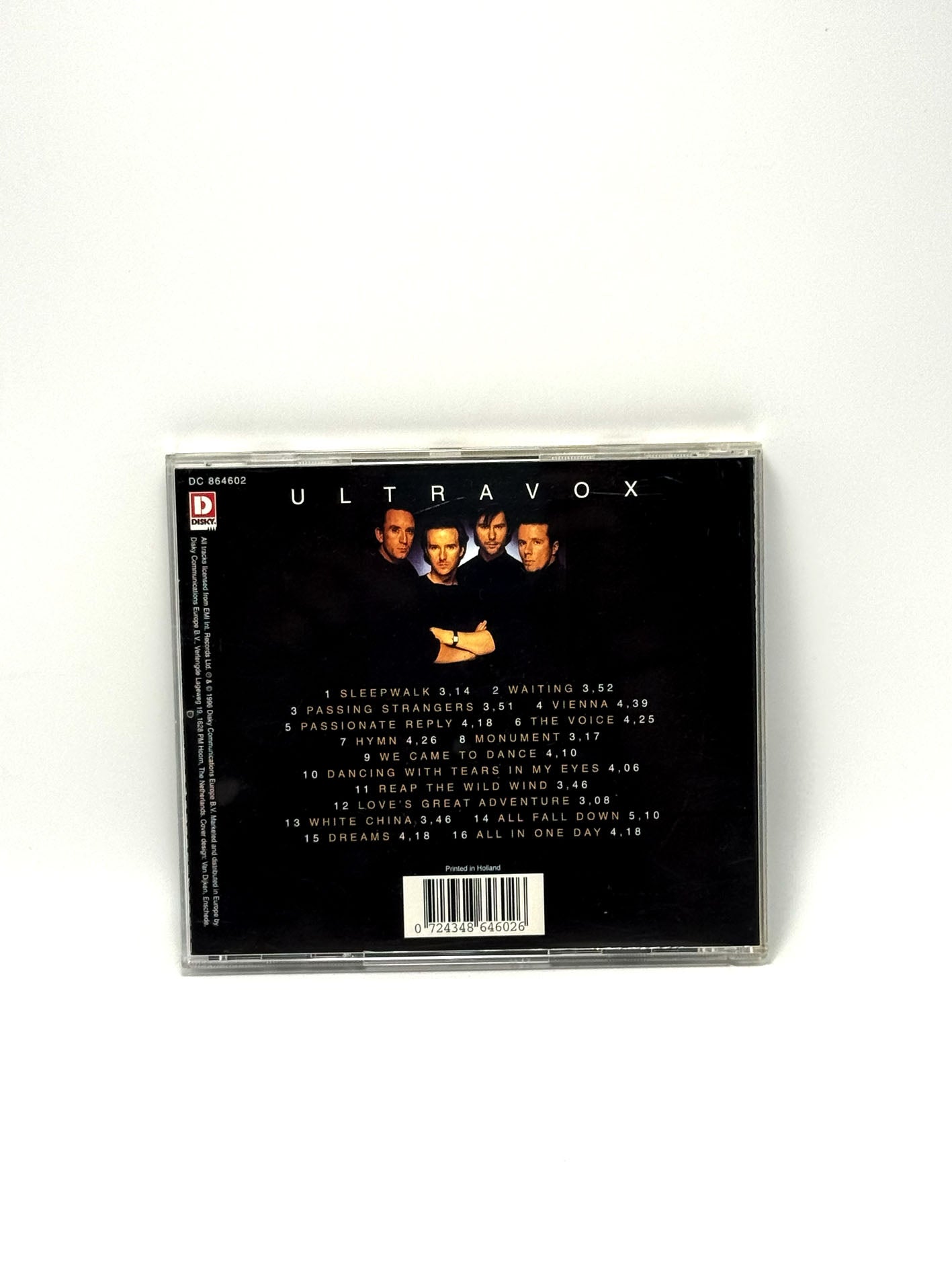 Ultravox Dancing With Tears In My Eyes CD 1996