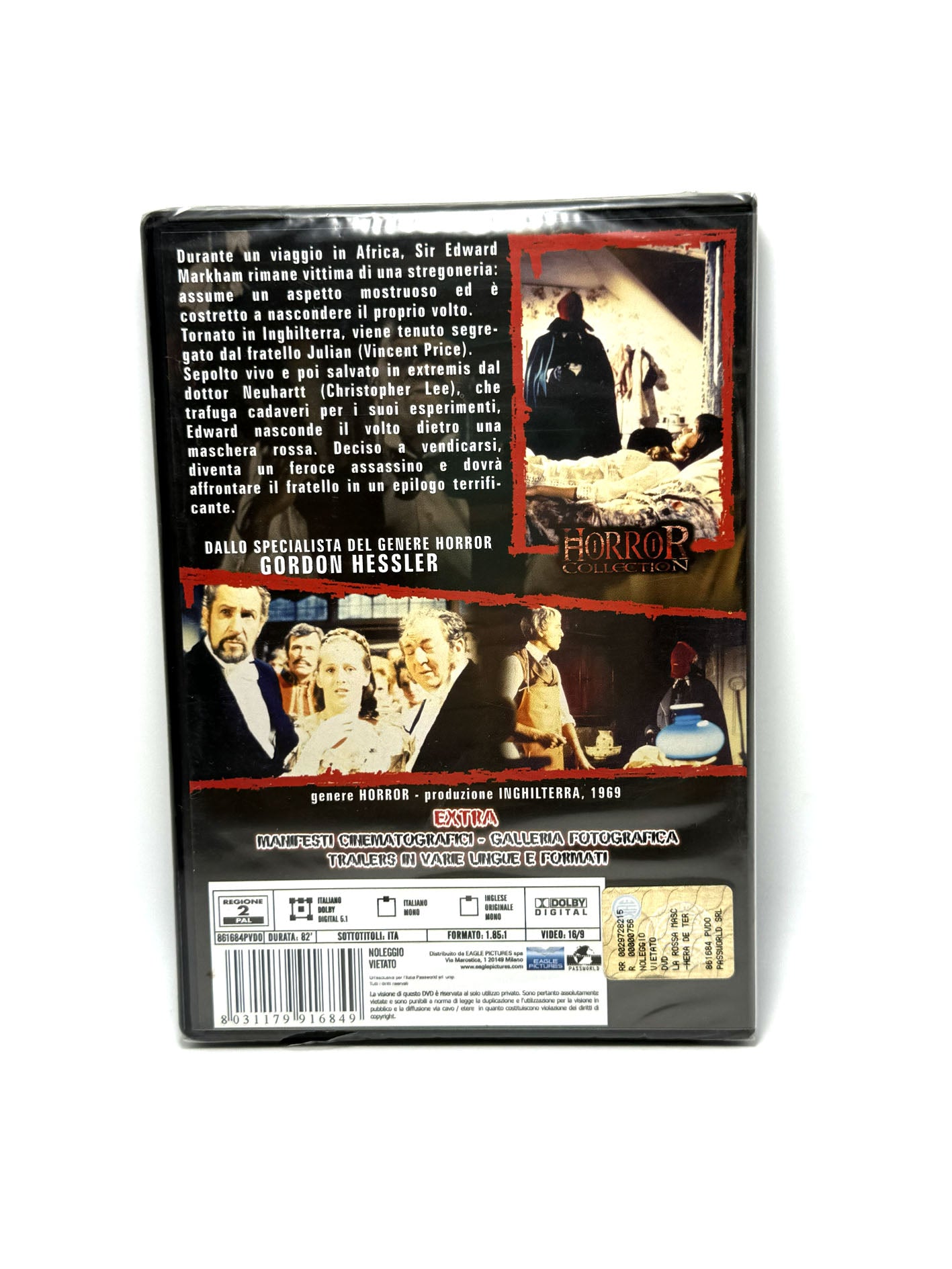 La rossa maschera del terrore da The Oblong Box DVD Film Movie Horror Gordon Hessler