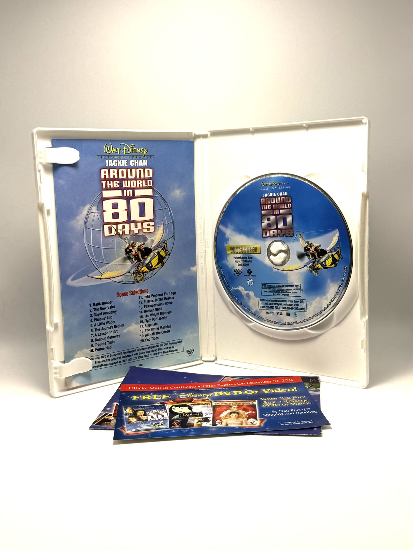 Around The World In 80 Days DVD Jackie Chan Film Movie Commedia
