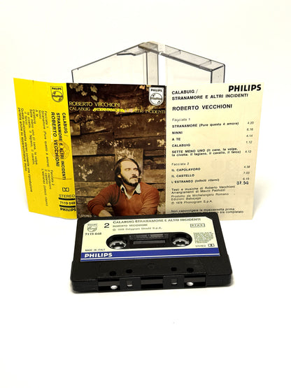 Roberto Vecchioni Calabuig-Stranamore E Altri Incidenti cassetta audio mc tape 1978