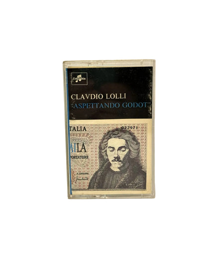 Claudio Lolli Aspettando Godot cassetta audio mc tape 1972