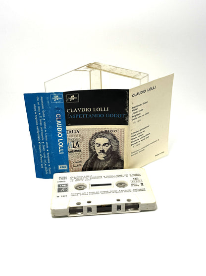 Claudio Lolli Aspettando Godot cassetta audio mc tape 1972