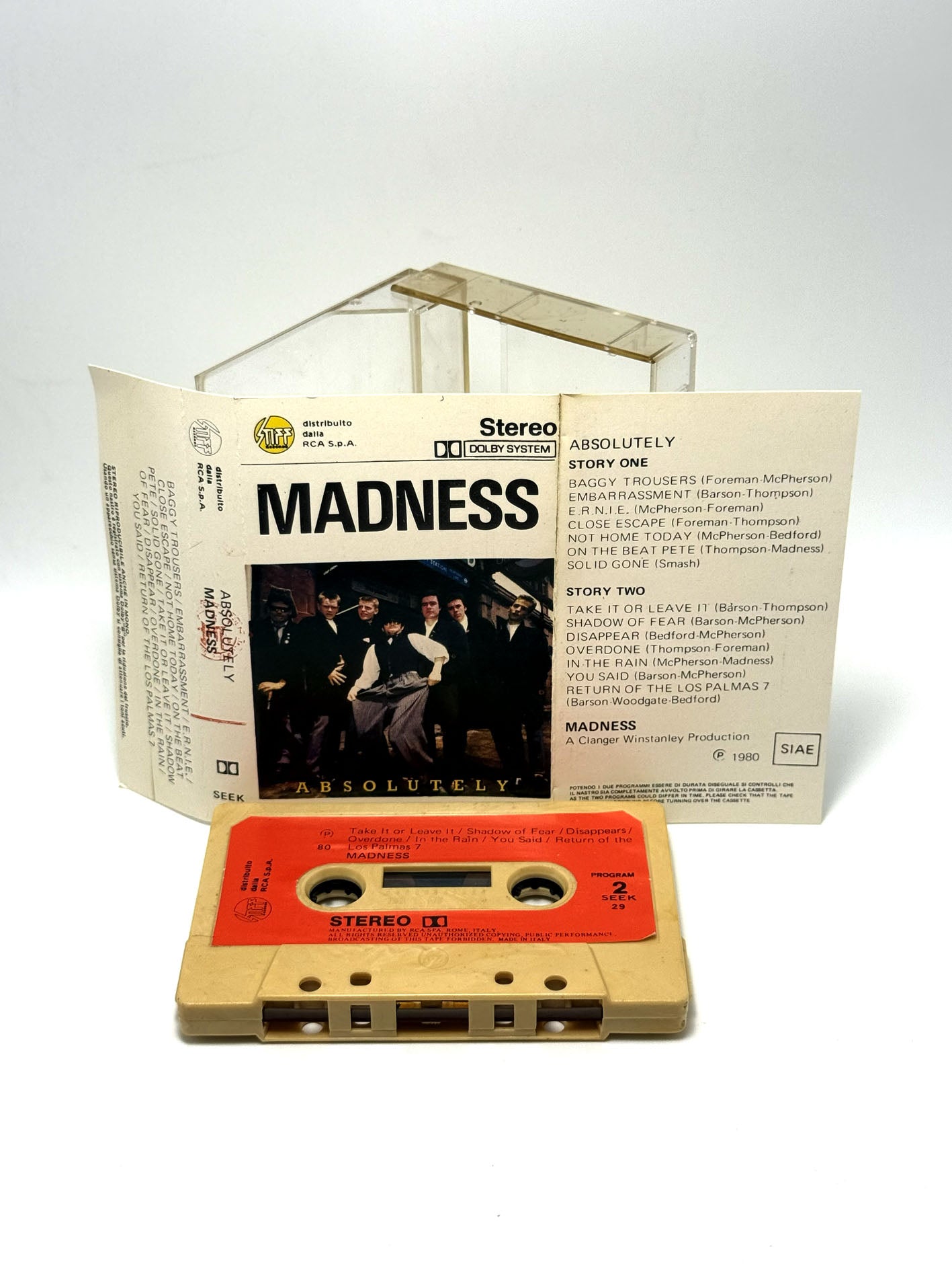 Madness Absolutely cassetta audio mc tape 1980