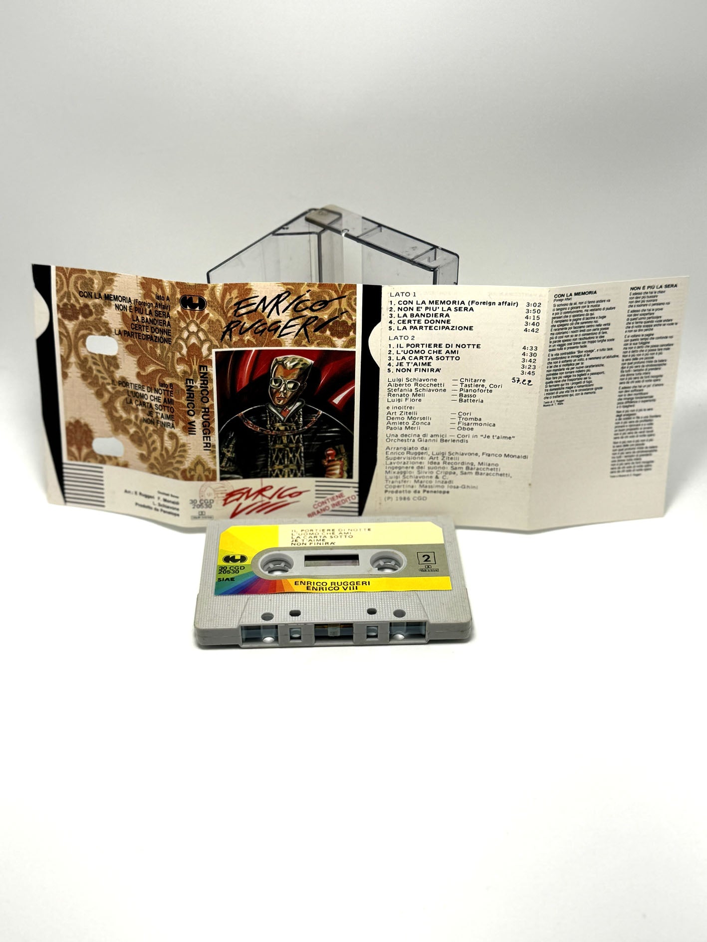 Enrico Ruggeri Enrico VIII cassetta audio mc tape 1986