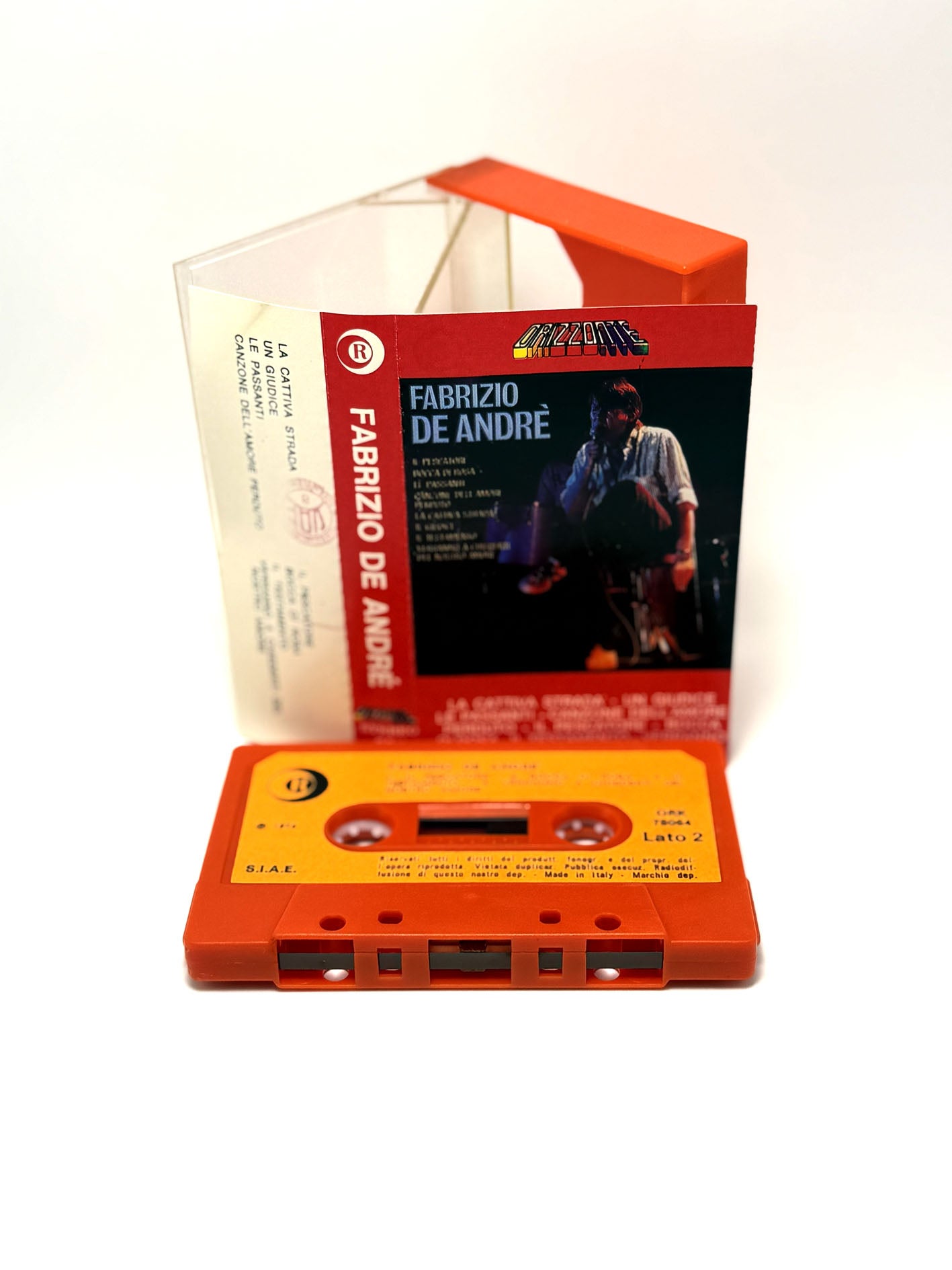 Fabrizio De André cassetta audio mc tape