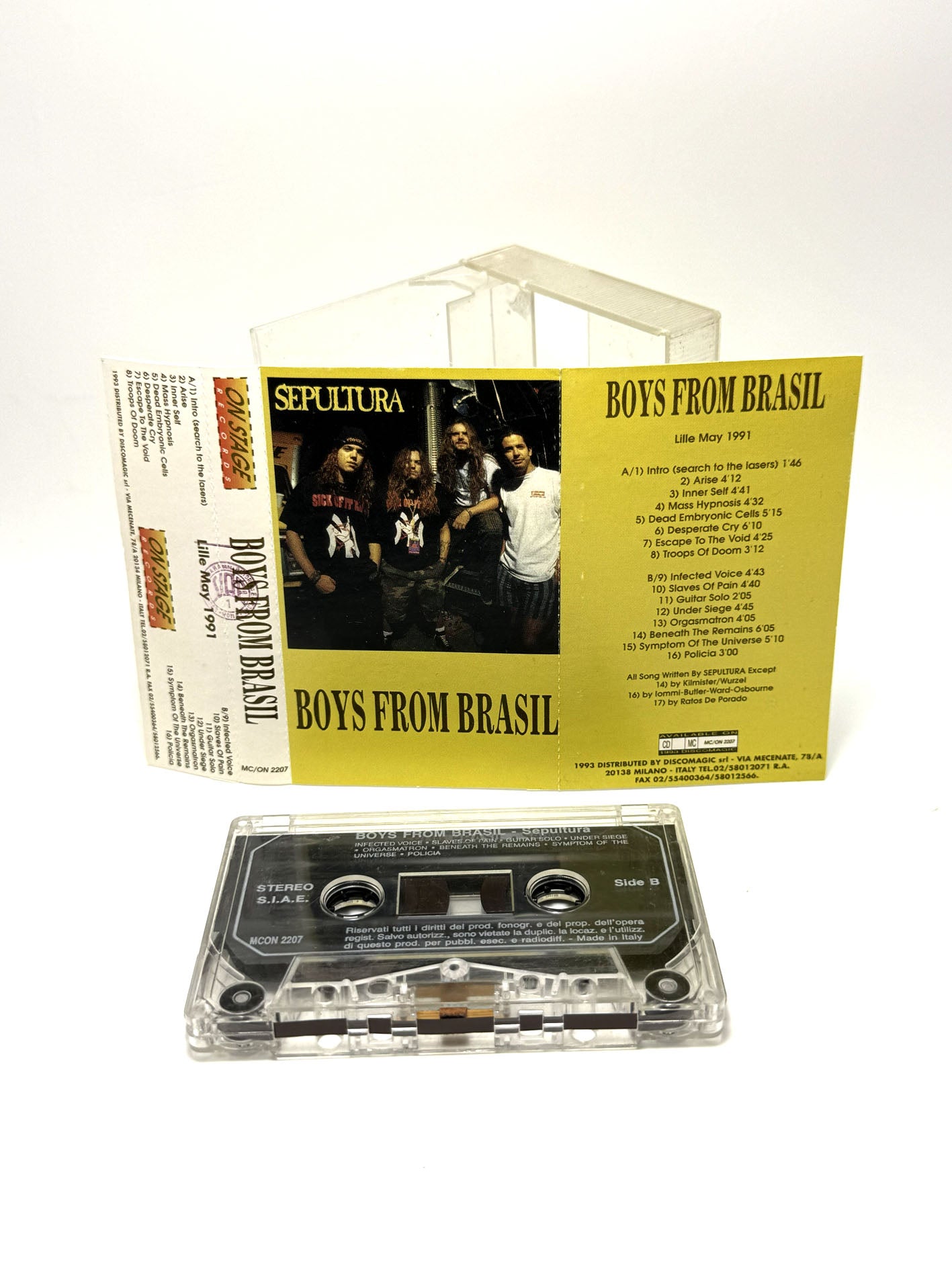 Sepultura Boys From Brasil cassetta audio mc tape 1993