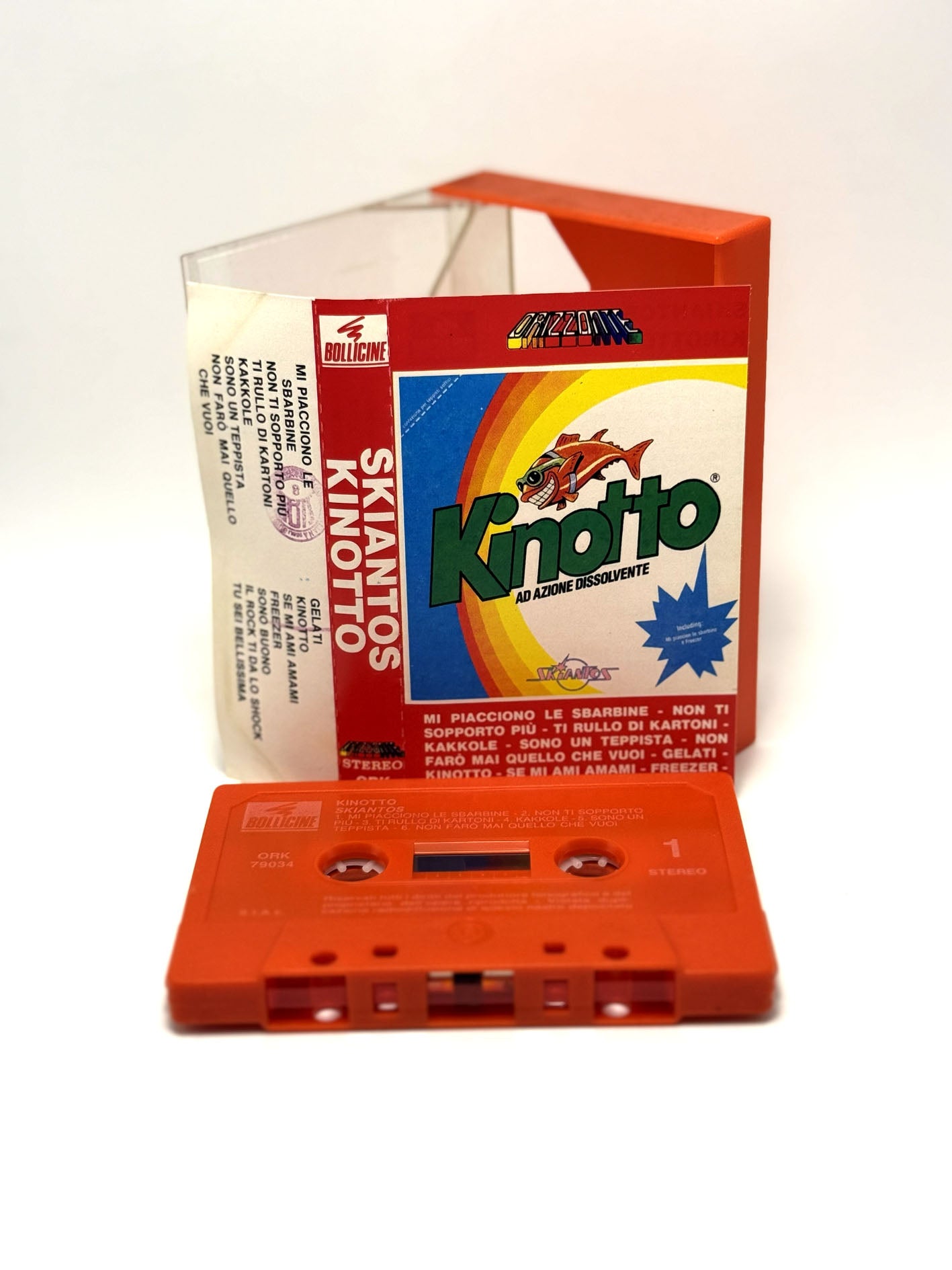 Skiantos Kinotto ad azione dissolvente cassetta audio mc tape 1988 rara