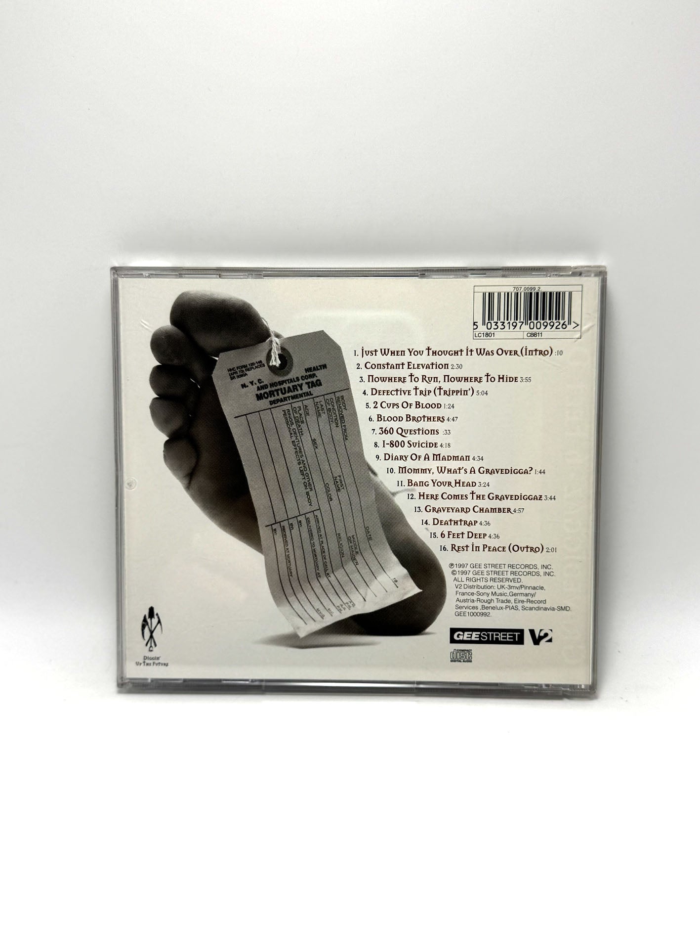 Gravediggaz 6 Feet Deep CD 1997 Hip Hop