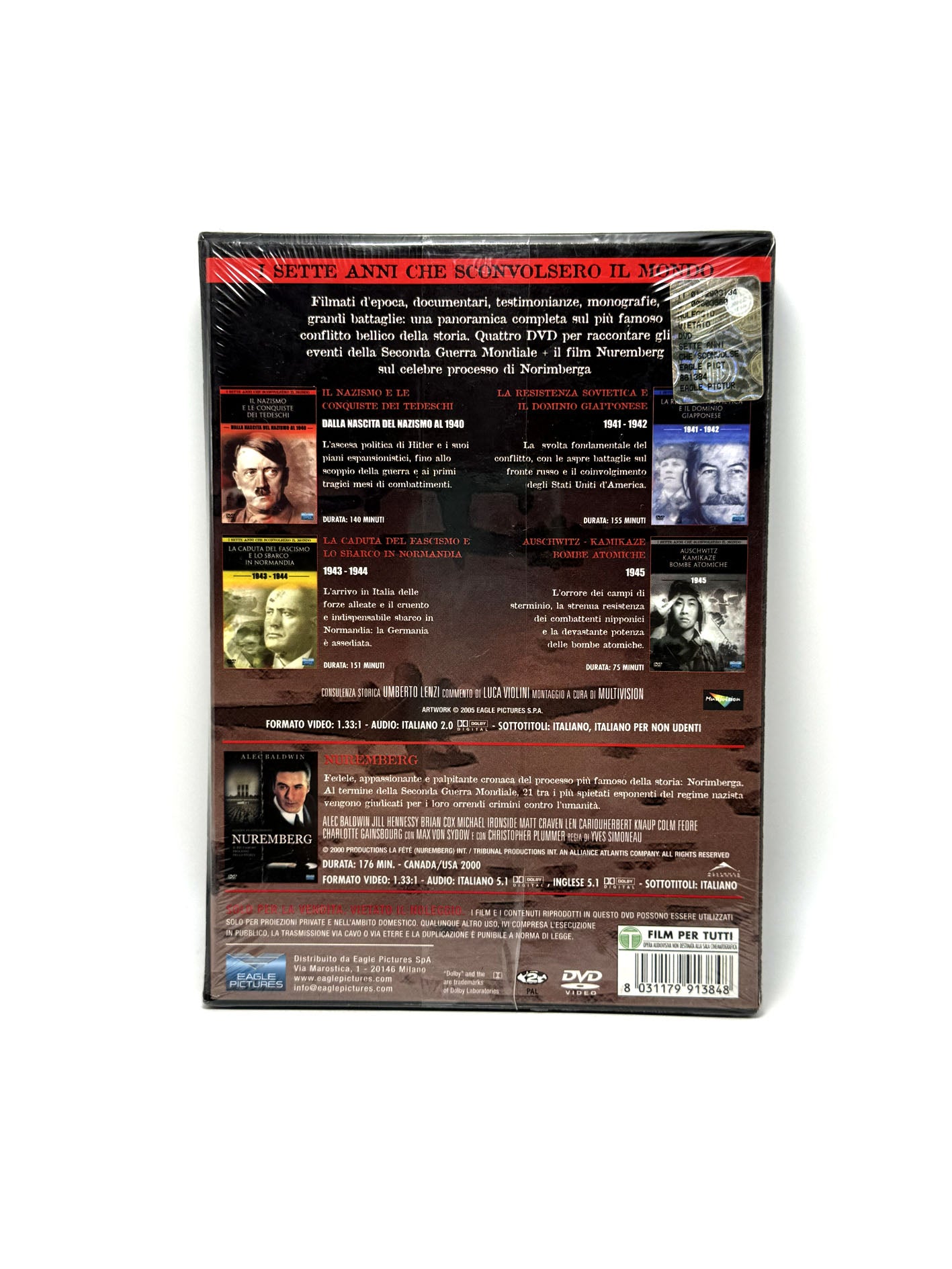 1939 - 1945 Sette anni che sconvolsero il mondo Cofanetto 5 DVD Film Movie Box Documentario