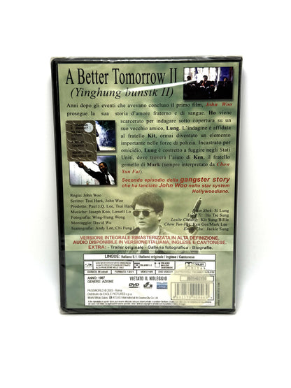 A Better Tomorrow II DVD Film Movie Versione Integrale rimasterizzata