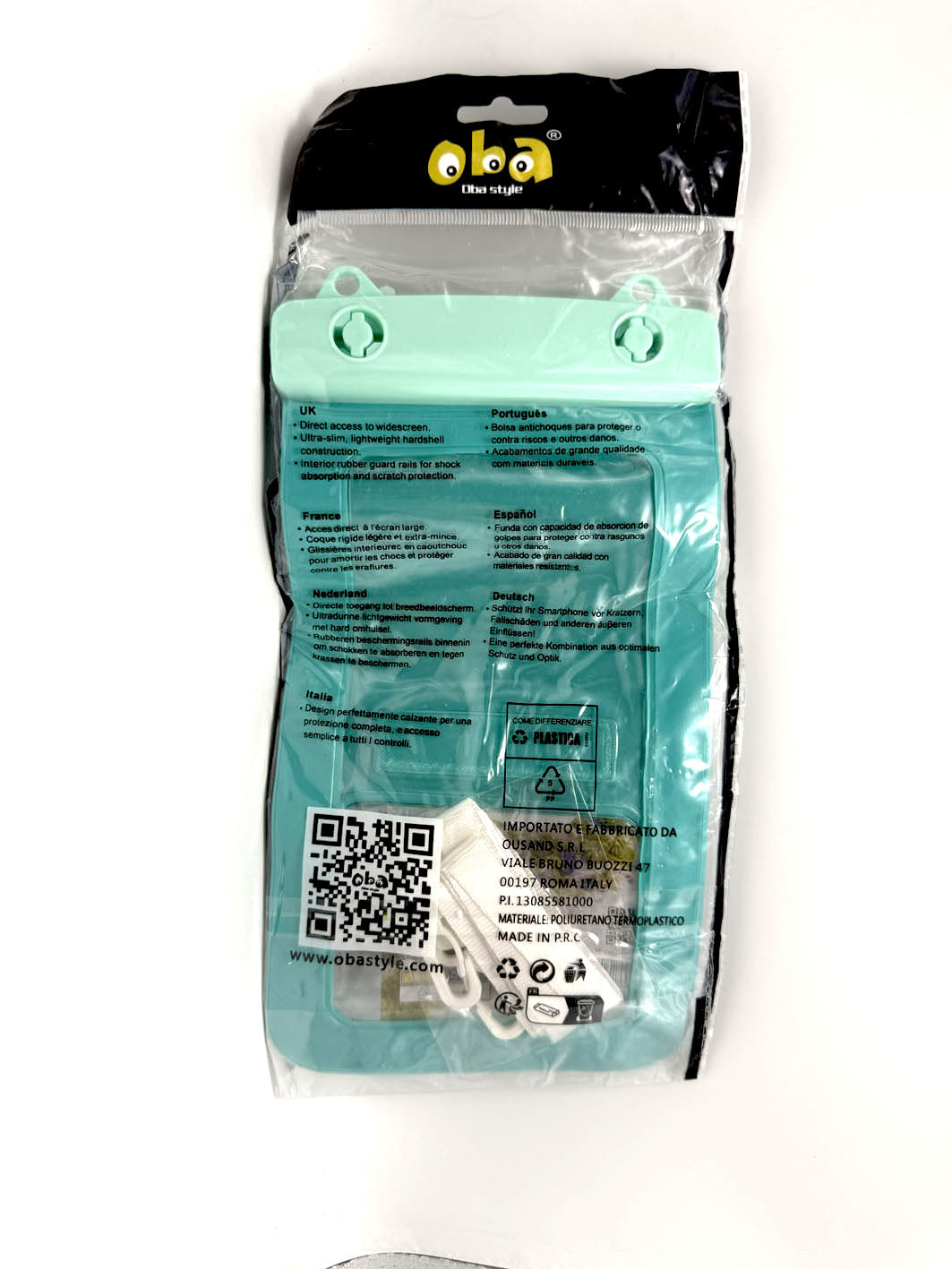 Custodia  Impermeabile Cover Universale per smartphone Design 2 in 1 Waterproof Tracolla