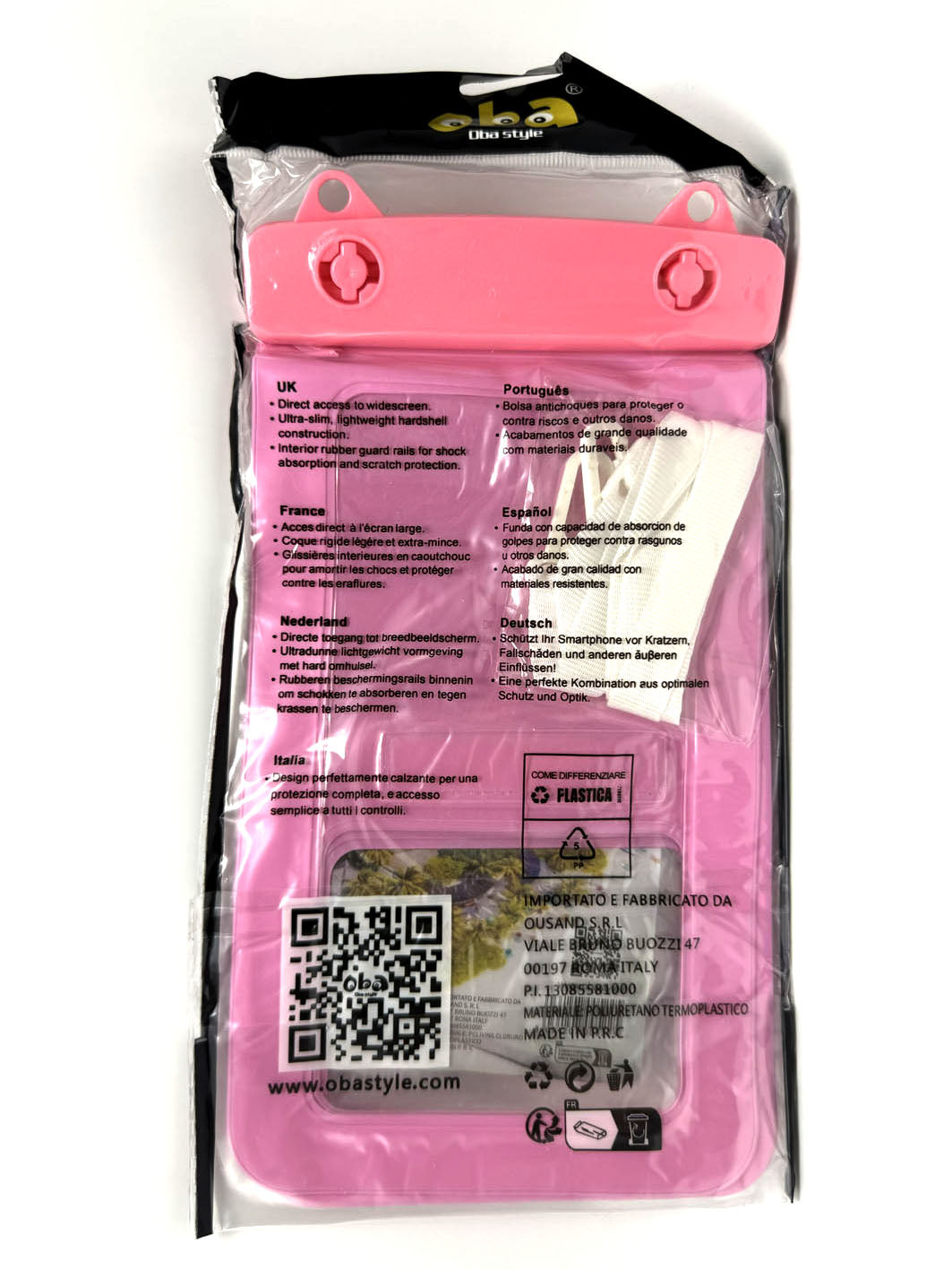 Custodia  Impermeabile Cover Universale per smartphone Design 2 in 1 Waterproof Tracolla