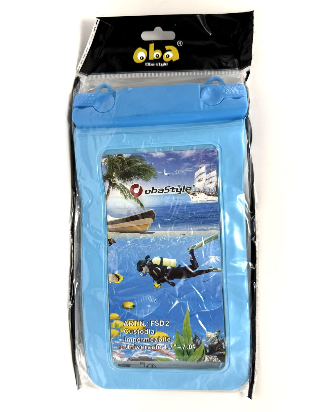 Custodia  Impermeabile Cover Universale per smartphone Design 2 in 1 Waterproof Tracolla