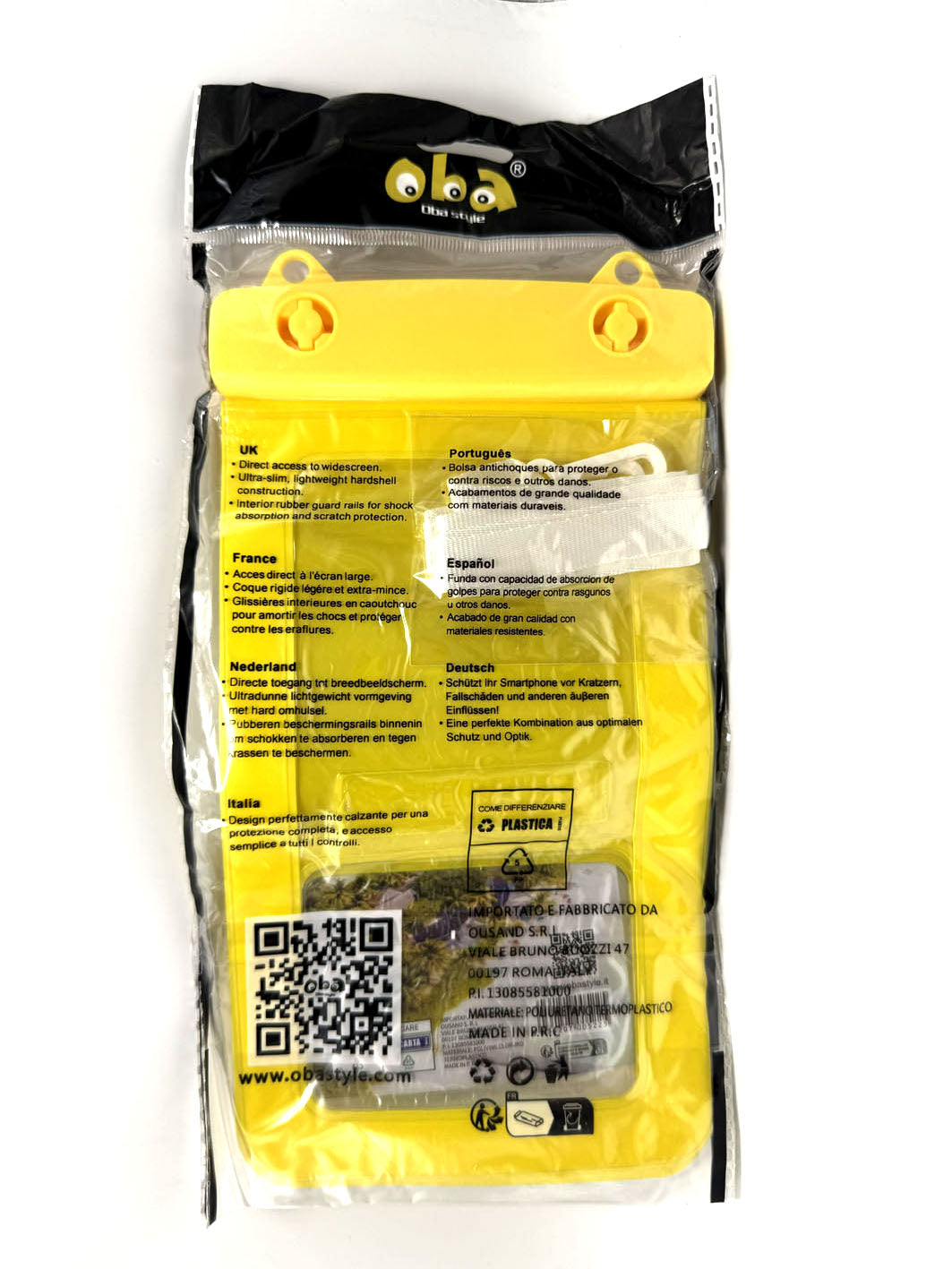 Custodia  Impermeabile Cover Universale per smartphone Design 2 in 1 Waterproof Tracolla